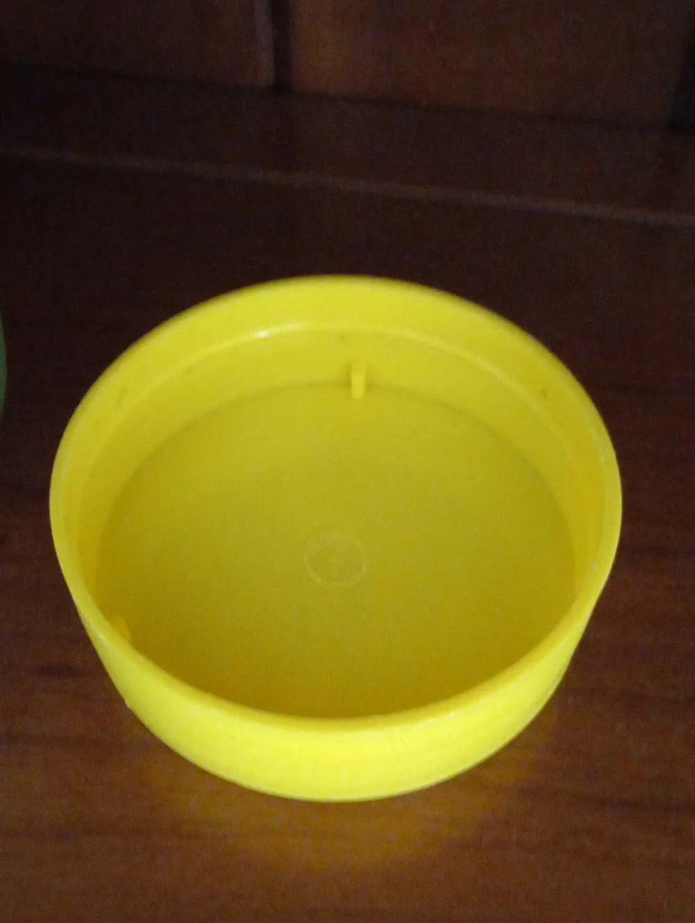 Vintage Carlton Yellow-Lidded Glass Jar with Duck Graphics